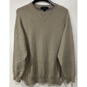Women's Forte Cashmere Pullover Sweater Tan Size Large‎ Super Soft